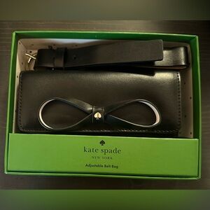 Kate Spade Black Bow Belt Bag - NWT